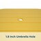 Cosco Novogratz Poolside Gossip Collection, June Outdoor/Indoor Square Dining Table, Yellow 88956YLW1E - alternate 4